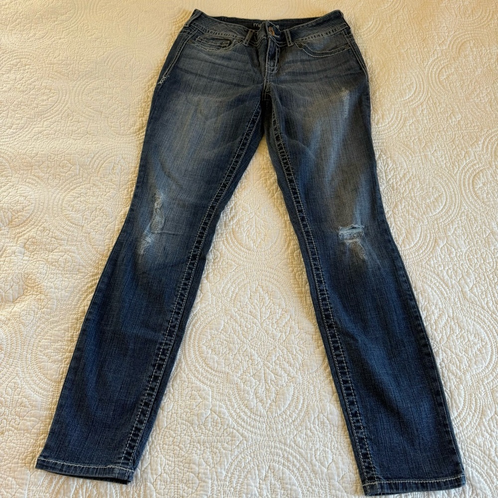 Maurices Women's Skinny Jeans - Dark Blue - 5/6 Short